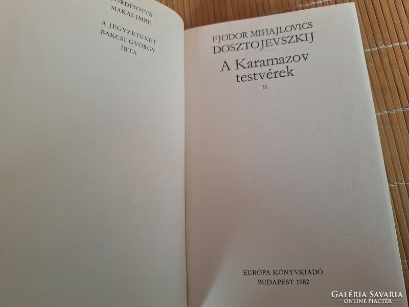 Dosztojevszkij : Bűn és bűnhődés és A Karamazov testvérek 1-2. egyben. 9900.-Ft