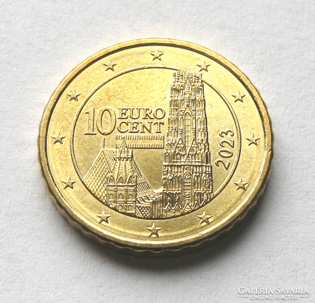 Ausztria – 10 euro cent – 2023 -  Szent István katedrális