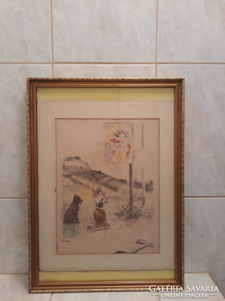 Adolphe-léon willette: (1857-1926) original rare lithograph