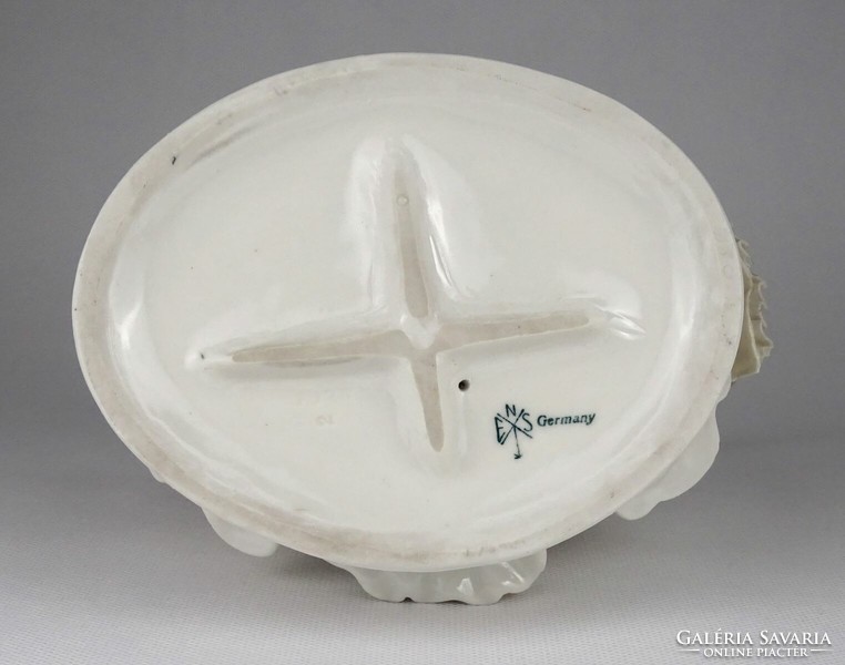 1Q489 Régi nagyméretű sérült ENS porcelán figura 19.5 cm