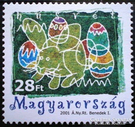 S4592 / 2001 Húsvét bélyeg postatiszta