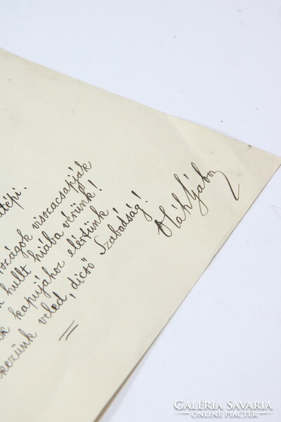 Manuscript - poet Gábor Oláh a navea holottai i. Autograph manuscript of his World War II poem, 1917