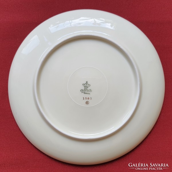 Alka-kunst alboth & kaiser bavaria german porcelain plate small plate with cake flower pattern