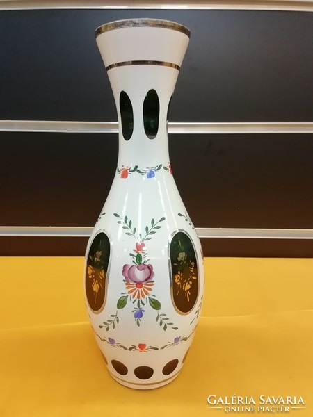Czech peeled glass vase