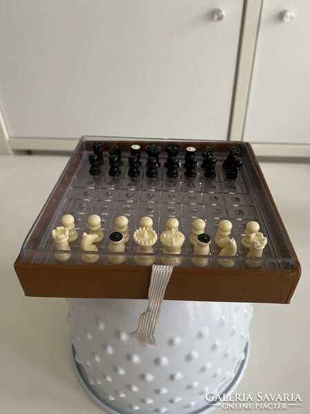 Complete travel camping chess set set 70s