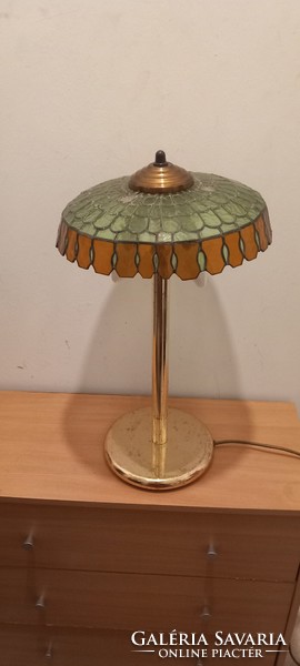 Vintage Olasz asztali Tiffany lámpa ALKUDHATÓ Art deco design