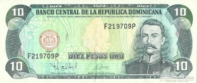 10 Pesos oro 1997 Dominica