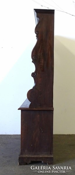 1Q560 antique carved open bookcase 144.5 X 194 cm