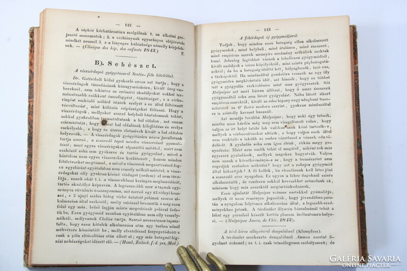 1844 - Orvosi tár - the first Hungarian-language medical journal 3. Process 6. Volume complete!!