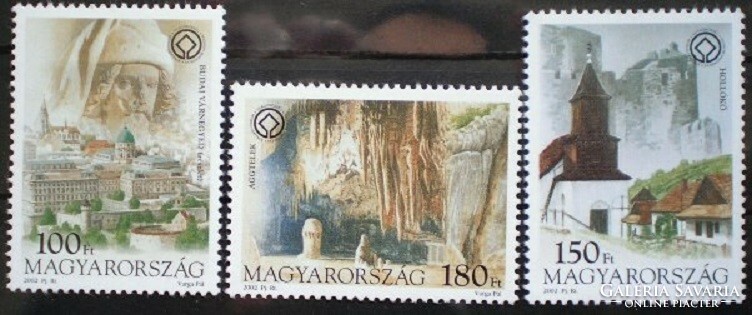 S4656-8 /  2002 Világörökségek Magyarországon I. bélyegsor postatiszta