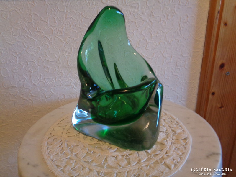 Murano table centerpiece, business card holder, with beautiful formation, 18 cm