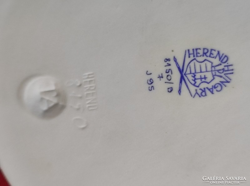 "Széchenyi" biszkvit Herendi porcelán plakett eredeti tokban (117mm)