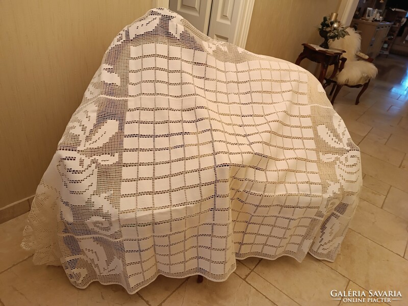 Antique large tablecloth