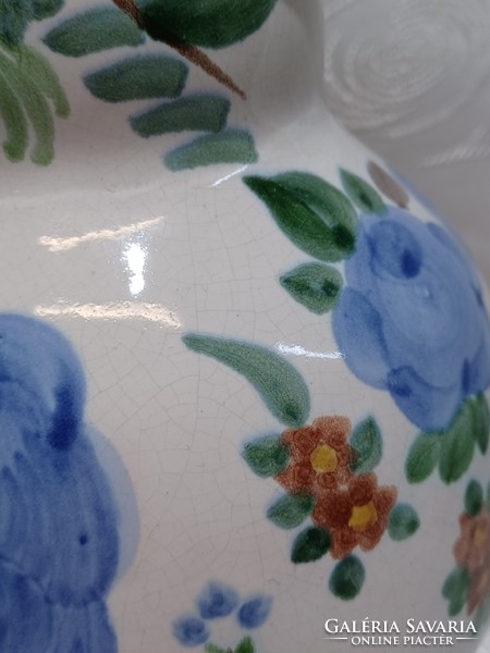 Russian faience bird vase