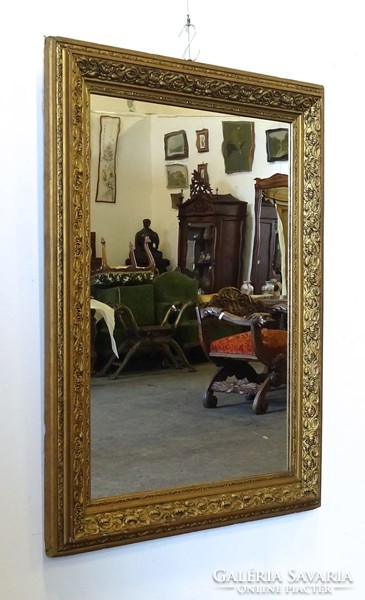 1Q564 antique large gilded mirror 122 x 92 cm