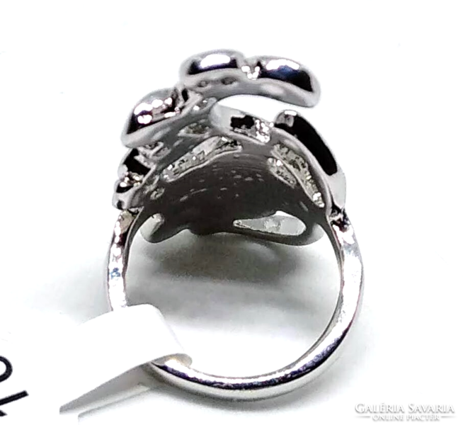 925-S fine filled silver (sf), rose-shaped ring size: usa 8, eu 57 (158)