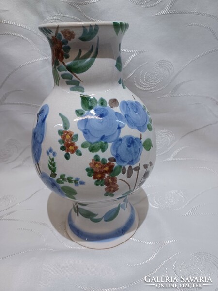 Russian faience bird vase