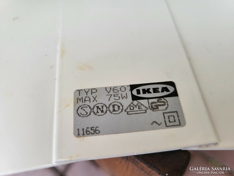 Ritka, vintage, retro, minimalista stílusú IKEA Typ. V607 falilámpa pár a '80-as évekből