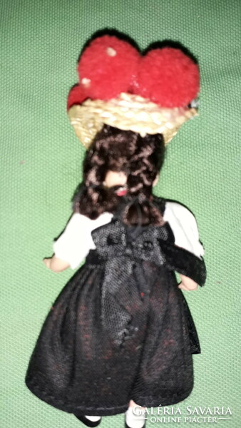 Antique rubber saba - small doll in German folklore folk costume black forest folk costume 10 cm according to the pictures