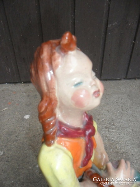 H, rahmer mária art deco girl ceramic figure