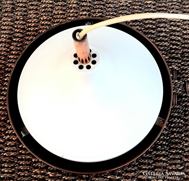 Űrkorszaki fém üveg  mennyezeti lámpa 1960 ALKUDHATÓ Art deco design