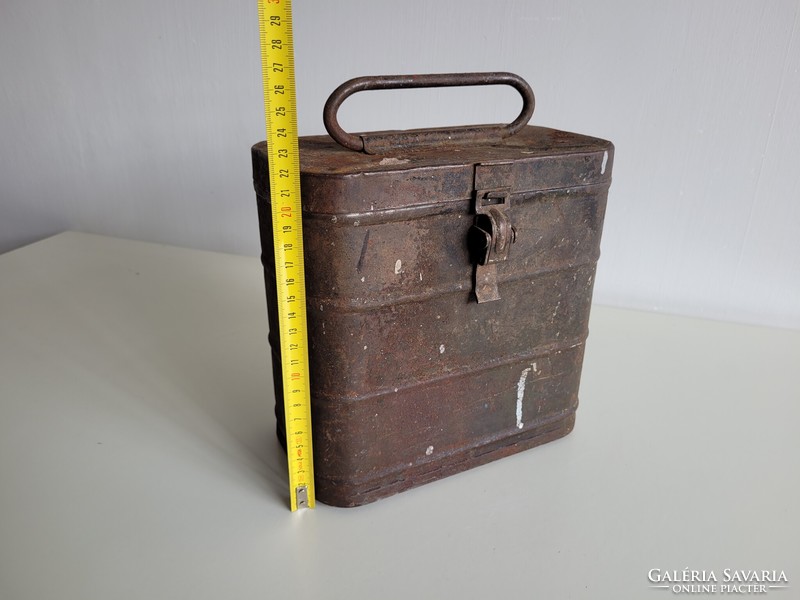 Old military metal ammunition chest stack