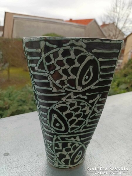 Gorka geza ceramic vase - fish vase