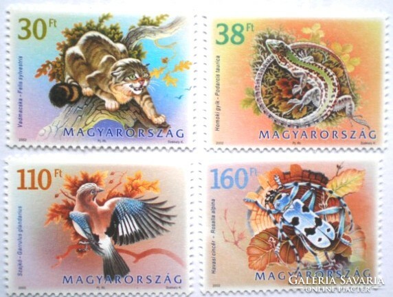 S4646-9 /  2002 Magyarország Állatvilága I. bélyegsor postatiszta