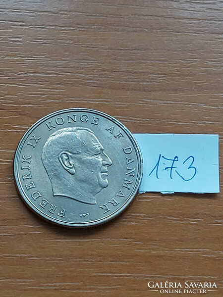 Denmark 5 kroner 1960 ix. King Frederick, copper-nickel, diameter (mm) 33,173.