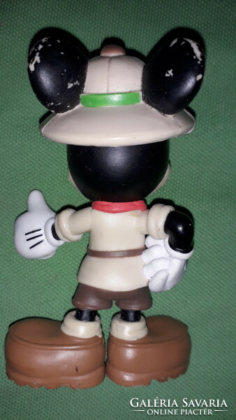 Retro original hand-painted disney-schleich rubber toy figure mickey mouse 9 cm according to the pictures