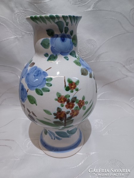 Russian faience bird vase