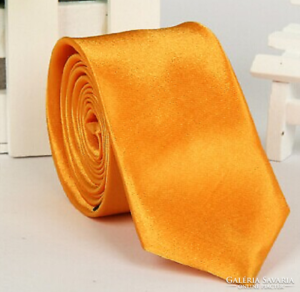 Wedding nyk26 - thinned type sun yellow satin tie