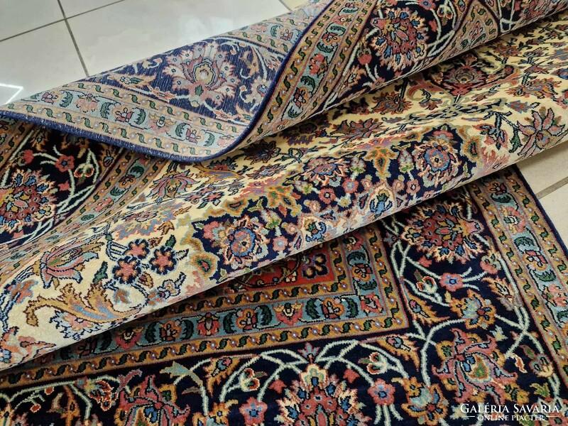 Dreamy unique motif handmade 100% caterpillar silk 123x207 Persian rug bz02