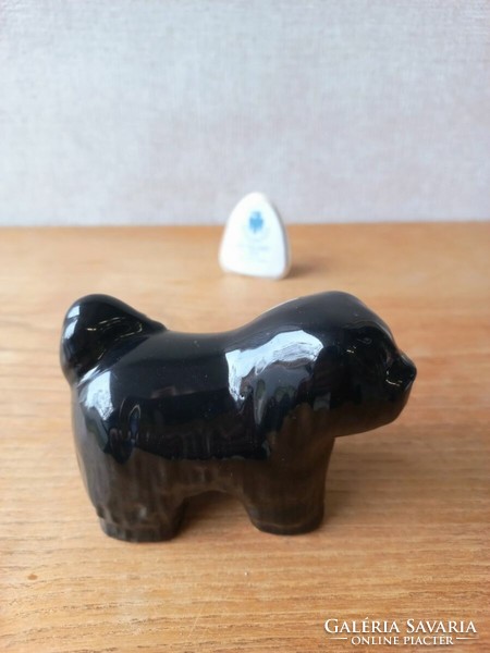 Very rare retro Raven House porcelain dog.