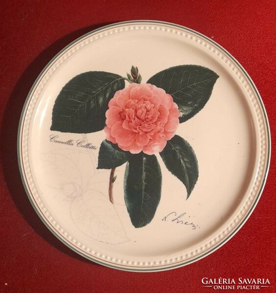 "Camellia collettii" Villeroy & Boch 2002 újévi gyűjtőtányér