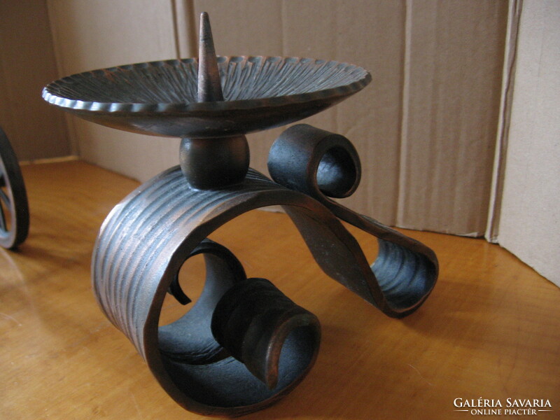 Bronze wrought iron candle holder, candle holder