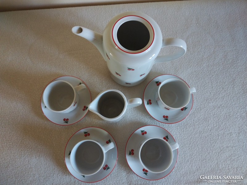 Alföldi cherry coffee set, for 4 people