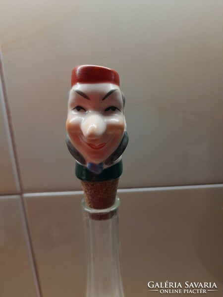 Figured cork stopper, ceramic figure, règi, collection