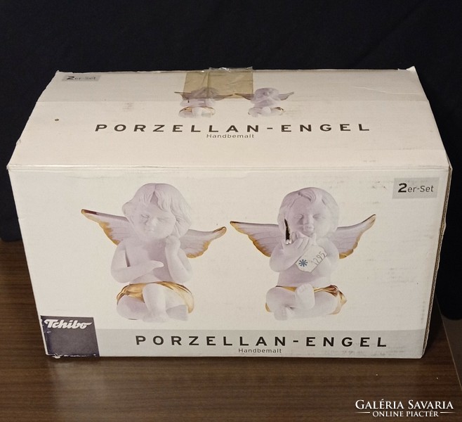 Tchibo angyalka páros dobozában, 14 cm
