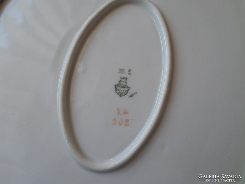 Zsolnay porcelán ovális tál 26 x 36 cm