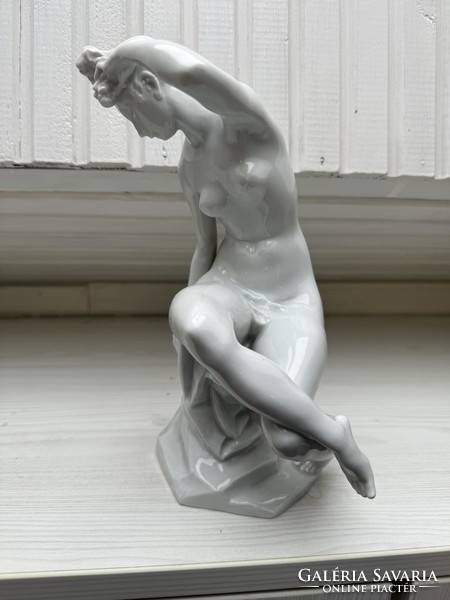 Porcelán figura Herend 1930-as évek vége, Lőrincz szignóval hibátlan