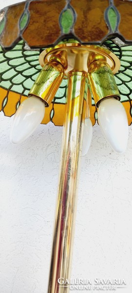 Vintage Italian table tiffany lamp negotiable art deco design