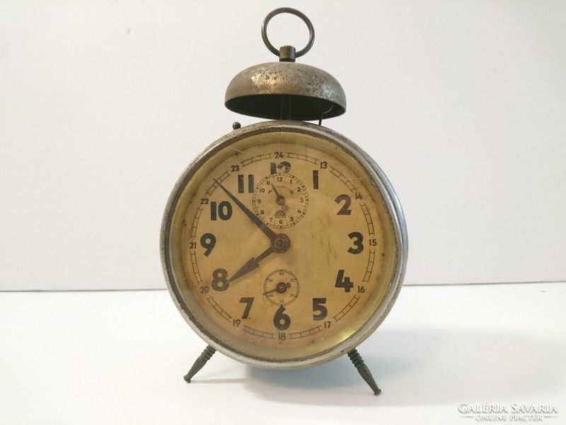 Antique haller mechanical alarm clock, made in Germany around the 1910s