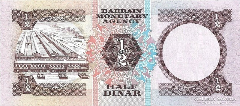 0,5 1/2 fél dínár 1973 Bahrein UNC