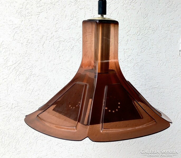 Space age 1960 plexiglass design ceiling lamp negotiable art deco design