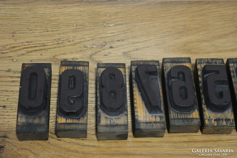 Number printer, stamp, seal from 0-9