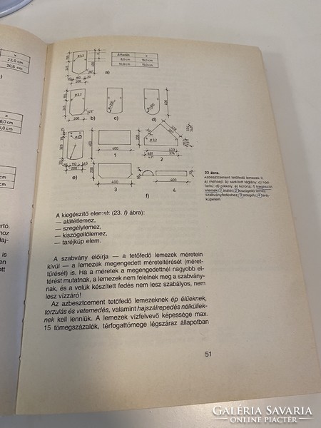 Roofing-roof insulation 1984 technical book publisher Budapest