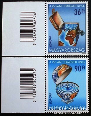 S4608-9k / 2001 europa : water as a national treasure stamp series postal clear barcode