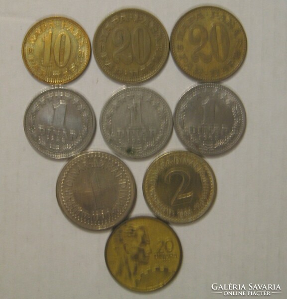 9 Yugoslavian dinars