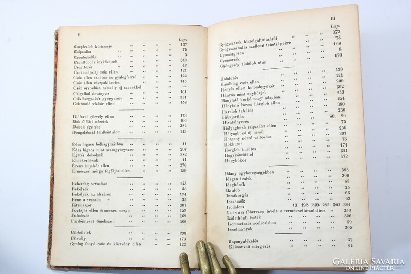 1844 - Orvosi tár - Az első magyar nyelvű orvosi folyóirat 3. folyamat 6. kötet Teljes!!